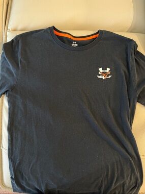 Under Armour Men’s Black Short-Sleeve Tee with Orange Trim